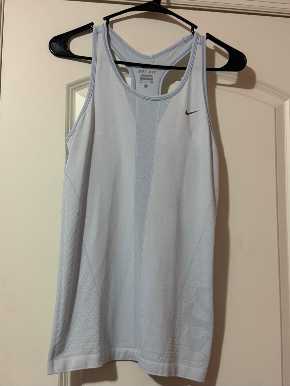 Nike Baby Blue Racerback Dri-FIT Tank Top with Subtle reflective Swoosh